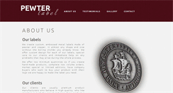Desktop Screenshot of pewter-label.com